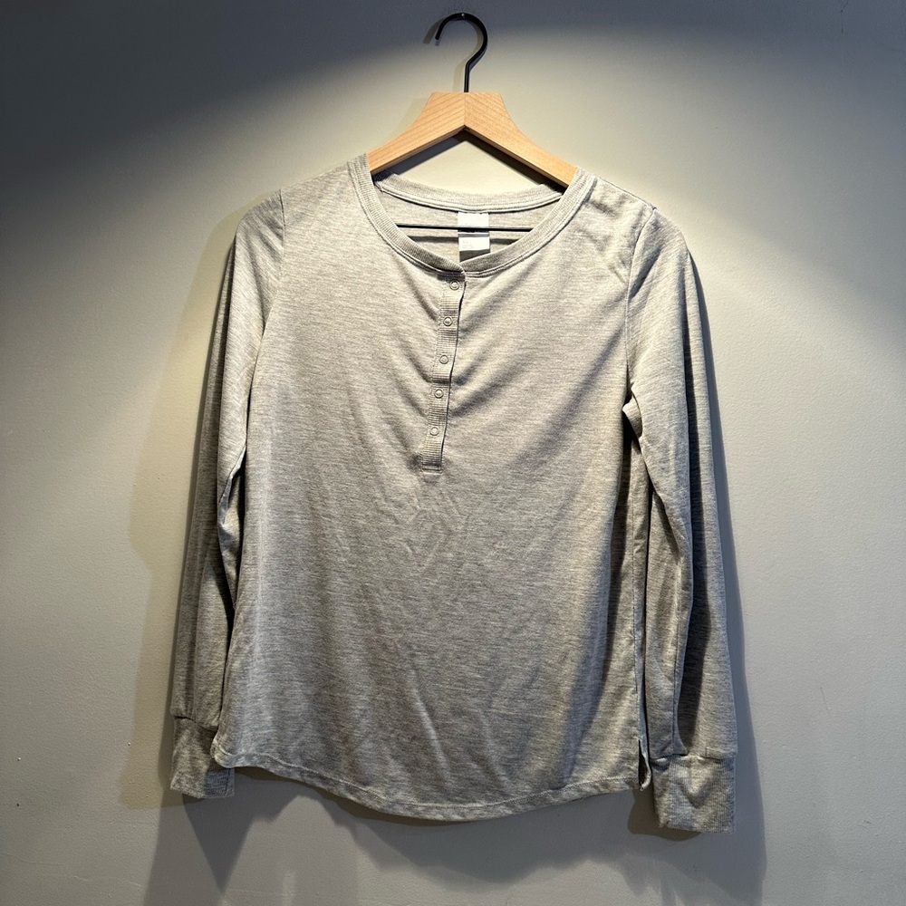 Stars Above Women's Gray Henley Shirt XS